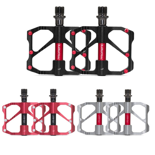 1 Pair PROMEND Mountain Bike Road Bike Bicycle Aluminum Pedals(PD-R87 Red) by PROMEND