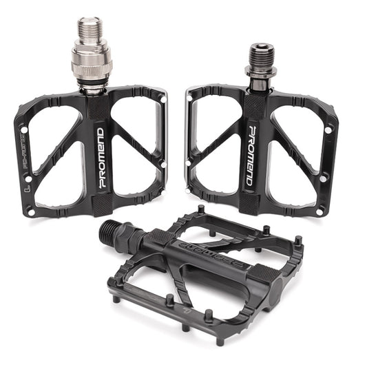 PD-R67 1 Pair PROMEND Bicycle Pedal Road Bike Aluminum Alloy Bearing Quick Release Folding Pedal by PROMEND