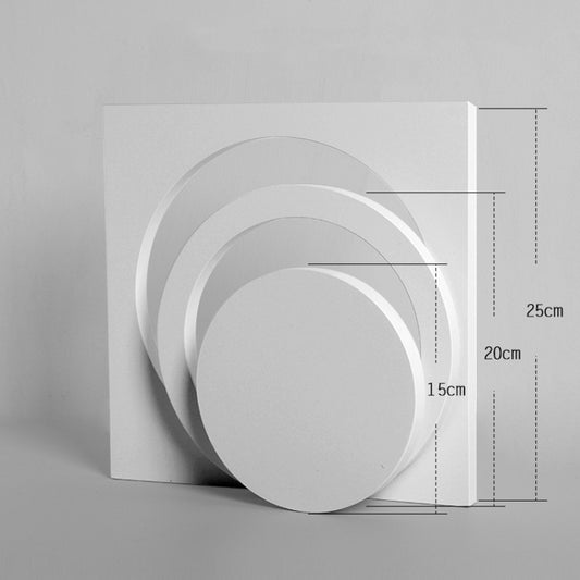 Hollow Square Ring Round Solid Wood Geometric Polygon Camera Props Creative Photography Ornaments by buy2fix