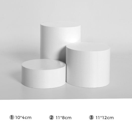 Thick Cylinder Combination Solid Wood Geometric Polygon Camera Props Creative Photography Ornaments - Wooden Props by buy2fix | Online Shopping UK | buy2fix