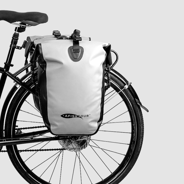 AFISHTOUR FB2039 Outdoor Sports Waterproof Bicycle Bag Large Capacity Cycling Bag, Size: 15L(Grey) by AFISHTOUR