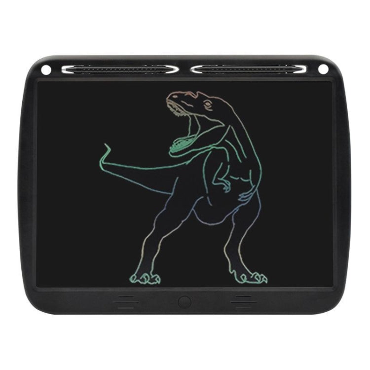 15inch Charging Tablet Doodle Message Double Writing Board LCD Children Drawing Board, Specification: Colorful Lines (Black) - by buy2fix | Online Shopping UK | buy2fix