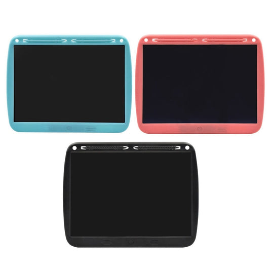 15inch Charging Tablet Doodle Message Double Writing Board LCD Children Drawing Board, Specification: Colorful Lines (Black) by buy2fix