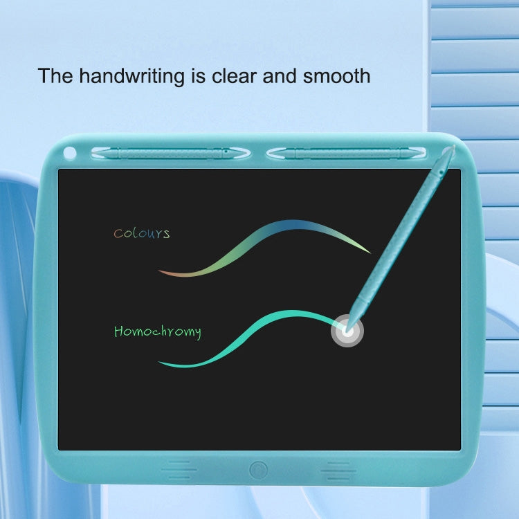 15inch Charging Tablet Doodle Message Double Writing Board LCD Children Drawing Board, Specification: Colorful Lines (Black) - by buy2fix | Online Shopping UK | buy2fix