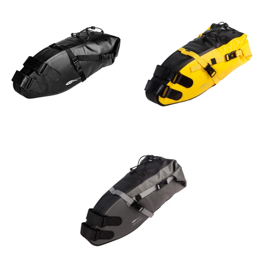 AFISHTOUR FB2040 13L Bicycle Big Tail Bag Big Large Capacity Long-Distance Cycling Saddle Bag, Size: 13L(Yellow Black) by AFISHTOUR