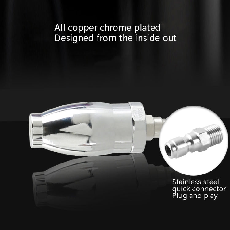 Electroplated Pure Copper Rotating Nozzle 360 Degree Fast Rotation 1/4 Quick-Insert Ceramic Spool - Car Washer & Accessories by buy2fix | Online Shopping UK | buy2fix