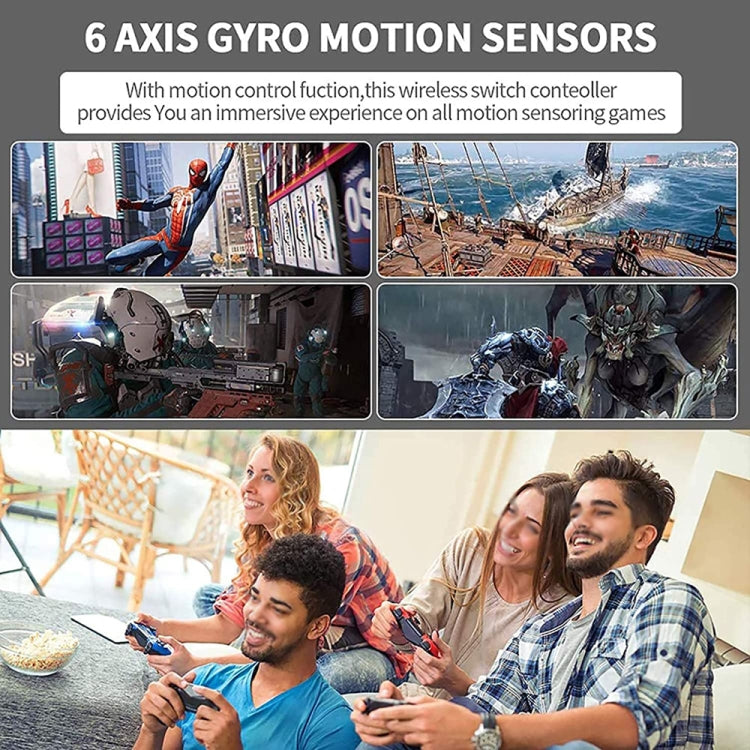 Wireless Gamepad With Wake-Up For Nintendo Switch/Android/IOS/PC, Style: S818 Green Black by buy2fix