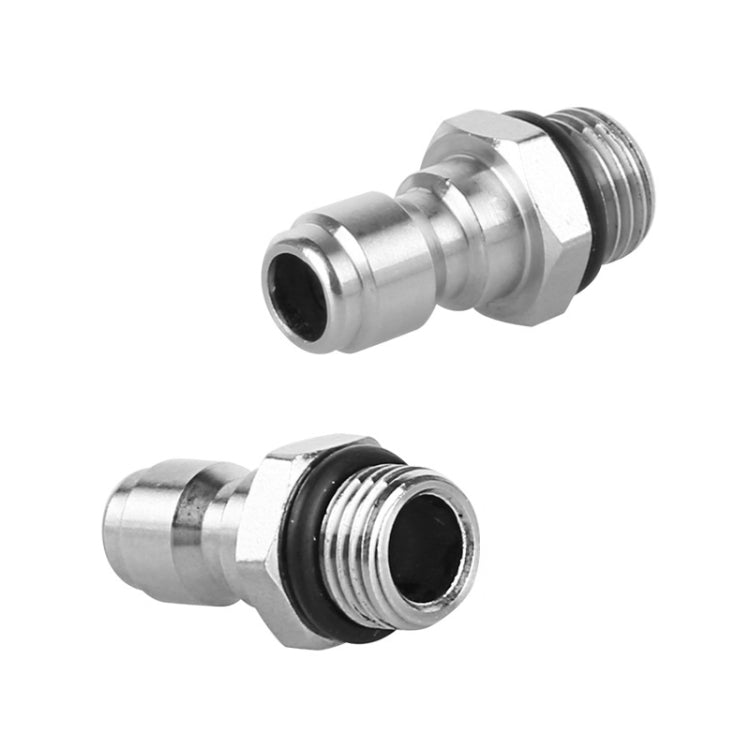 2 Sets High Pressure Spray Head Fast Insertion 1/4 Quick Pure Copper Joint(Internal M14 Female+Outer M14 Flat Femal) - Car Washer & Accessories by buy2fix | Online Shopping UK | buy2fix