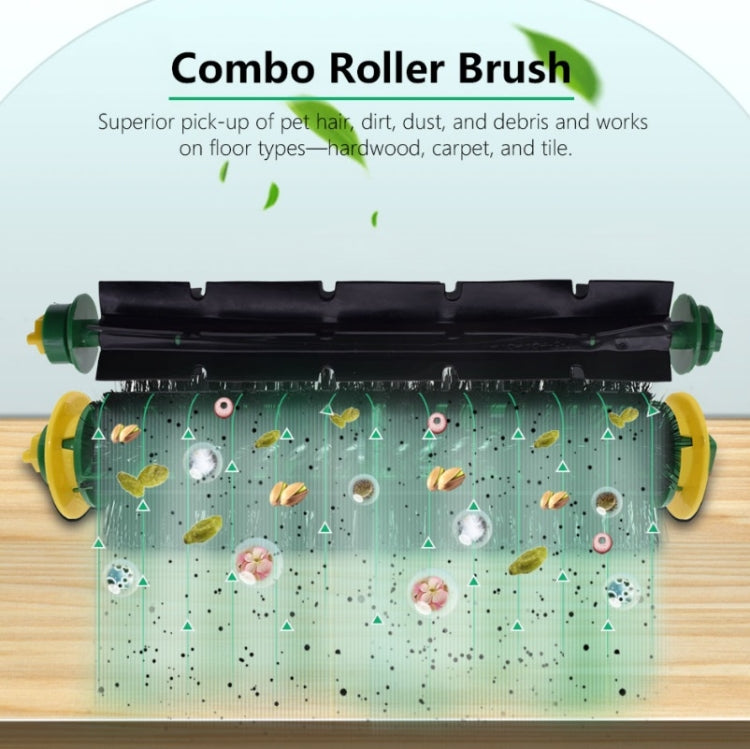 8 PCS / Set Sweeper Rolling Brush + Side Brush + Filter + Brush For iRobot Roomba 500 Series(Carton Packaging) - For iRobot Accessories by buy2fix | Online Shopping UK | buy2fix