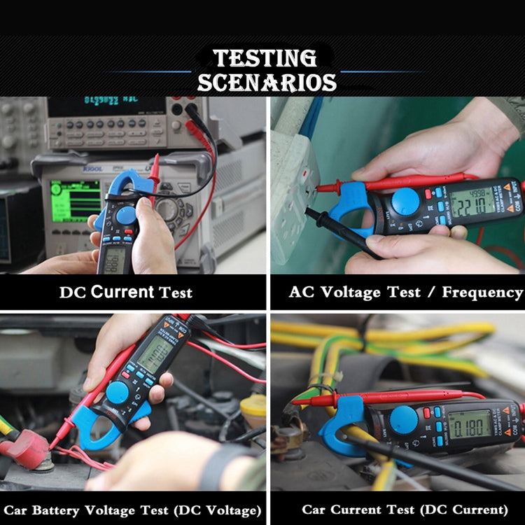 BSIDE ACM91 Digital Clamp Meter AC/DC Current 1mA True RMS Auto Range Capacitor Tester Multimeter(Blue) - Digital Multimeter by BSIDE | Online Shopping UK | buy2fix