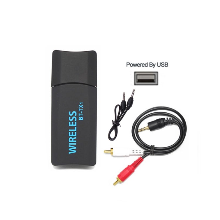 BT-TX1 2 in 1 Bluetooth Wireless 3.5mm Audio Transmitter USB Adapter for TV Computer - Android TV Sticks by buy2fix | Online Shopping UK | buy2fix
