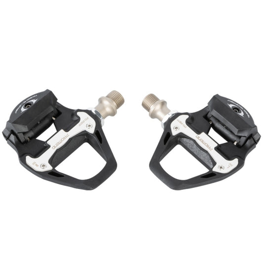 1 Pair PROMEND PD-R97P Bicycle Self-Locking Pedal Road Bike Nylon Lock Pedal SPD System Cassette Palin Pedal(Black) by PROMEND