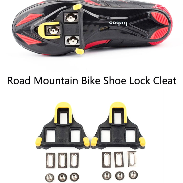 PROMEND Road Mountain Bike Shoe Lock Cleat Self-Locking Pedal Cleat(Highway Car Lock Yellow) - Pedals by PROMEND | Online Shopping UK | buy2fix