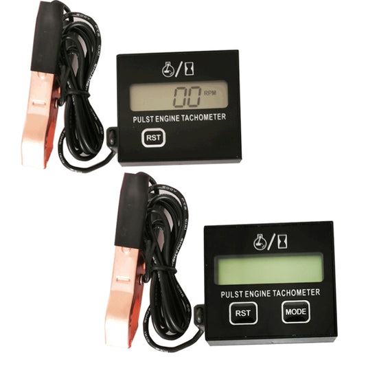 ZSB-03 Chain Saw Tachometer Gasoline Engine Lawn Mower High Tachometer Digital Display Induction Pulse Tachometer, Specification: Clip Version by buy2fix