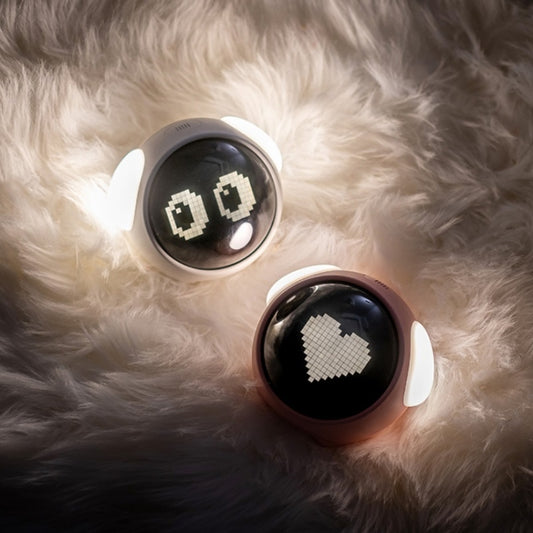 Cartoon Smart Alarm Clock For Children Bedroom Bedside LED Lamp Charging Electronic Digital Clock, Colour: Pink (Expression Version) by buy2fix