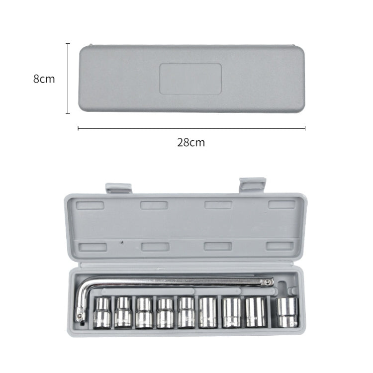 10 PCS / Set CY-0117 Sleeve Combination Tool Set Ratchet Repair Emergency Tricycle Auto Repair Multi-Function Set - Hand Tool Sets by buy2fix | Online Shopping UK | buy2fix