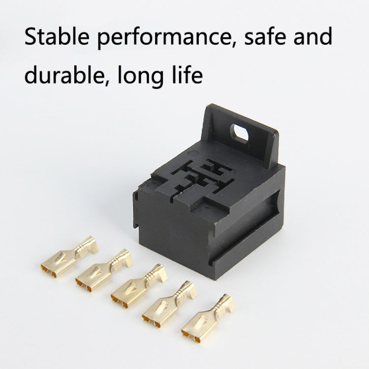 20 Sets D2K5PS 5-pin Automotive Plastic Handle Relay Socket with Terminal - Relays by buy2fix | Online Shopping UK | buy2fix