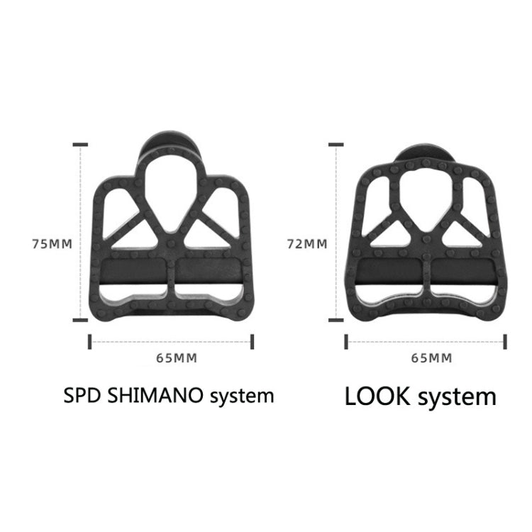 1 Pair PROMEND Road Bike Bicycle Lock Pedal Conversion Piece Nylon Plastic Self-Locking Pedal PDZ-N13 - Pedals by PROMEND | Online Shopping UK | buy2fix