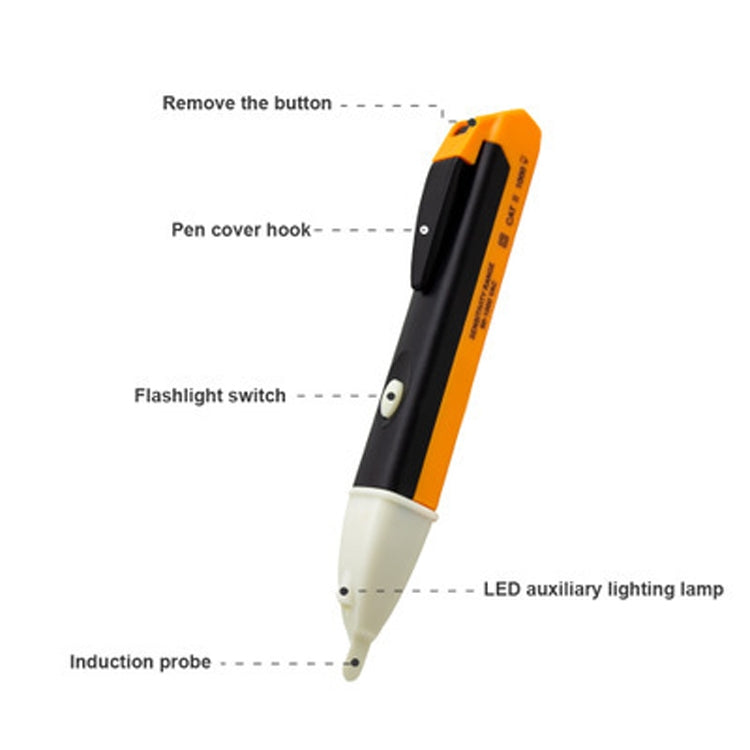 Non-Contact Electronic Digital Display Electric Pen Safety Induction Electric Pen With LED(A12D01) - Current & Voltage Tester by buy2fix | Online Shopping UK | buy2fix