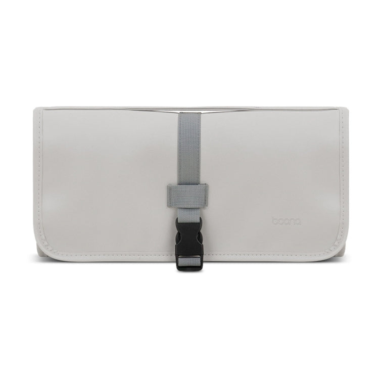 Baona BN-DS004 PU Leather Portable Storage Bag For Dyson Hair Curler(Grey) - For Dyson Accessories by Baona | Online Shopping UK | buy2fix