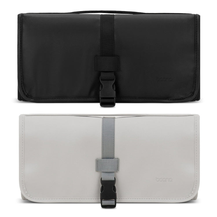 Baona BN-DS004 PU Leather Portable Storage Bag For Dyson Hair Curler(Grey) - For Dyson Accessories by Baona | Online Shopping UK | buy2fix