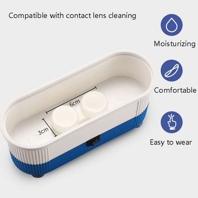 3 in 1 Glasses Cleaning Machine Small Contact Lens Glasses Jewelry Watch Cleaner(Pink) - Ultrasonic Cleaner by buy2fix | Online Shopping UK | buy2fix