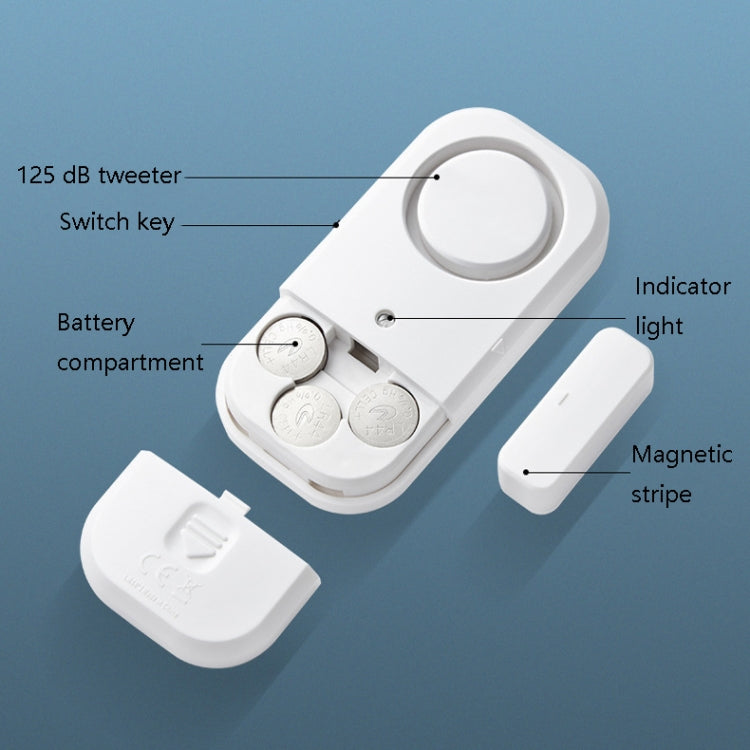 N911S Home Door Window Induction Alarm Household Door Magnetic Wireless Anti-Theft Alarm(Host + Magnetic Strip) - Door Window Alarm by buy2fix | Online Shopping UK | buy2fix
