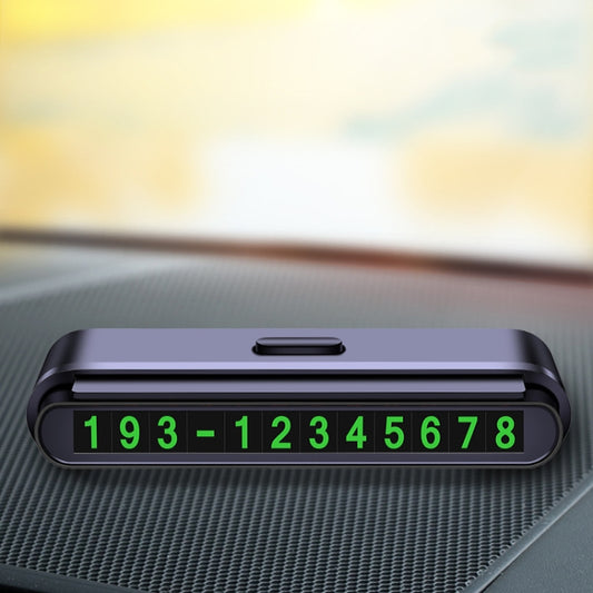 2 PCS One-Click Automatic Hiding Temporary Parking Signs For Cars(Black - Green Numbers) by buy2fix