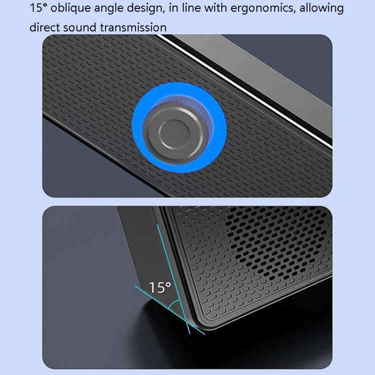 LeerFel Long Computer Wired Speaker Heavy Wellness Computer Multimedia Audio, Specification: 350T (without Bluetooth) - by LeerFel | Online Shopping UK | buy2fix