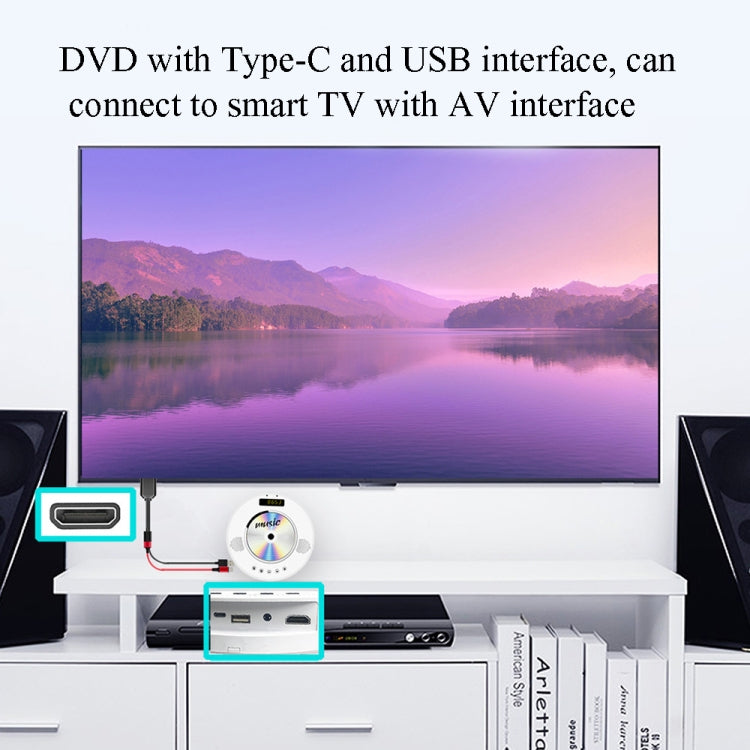 L3B Type-C USB To HDMI-Compatible Audio Transfer Three-In-One HD Cable TV Screen Connector(Black) - Wireless Display Dongle by buy2fix | Online Shopping UK | buy2fix