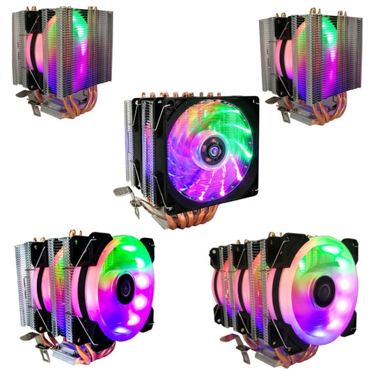 COOL STORM CT-4U-9cm Heat Pipe Dual-Tower CPU Radiator Copper Pipe 9 Cm Fan For Intel/AMD Platform Specification: Aurora Double Fan 3 Line by COOL STORM
