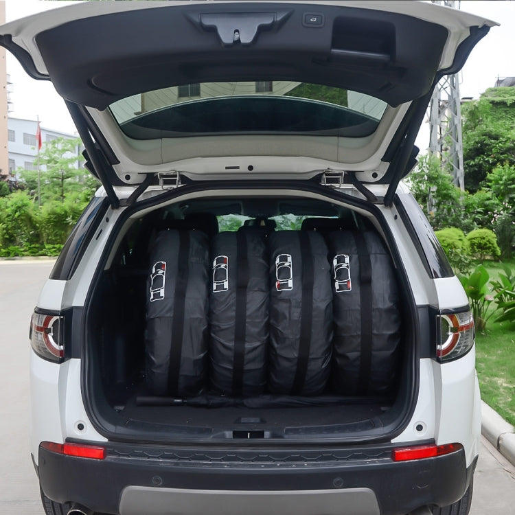 4 in 1 Waterproof Dustproof Sunscreen Car Tire Spare Tire Cover, Size:S (Black) - Aluminum Film PEVA by buy2fix | Online Shopping UK | buy2fix
