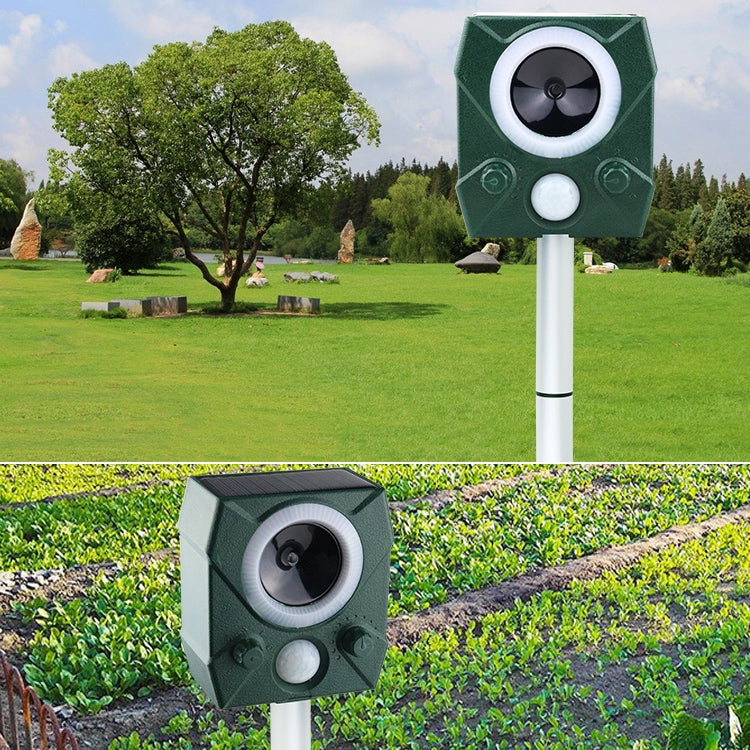 Electronic Rodent Repeller Ultrasonic Outdoor Animal Repeller(Green) by buy2fix