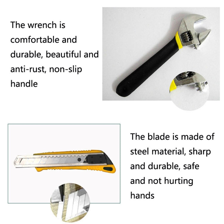 12 In 1 Car Home Dual-Use Hardware Combination Tool Set, Style: Hardcover 8012-1 - Hand Tool Sets by buy2fix | Online Shopping UK | buy2fix