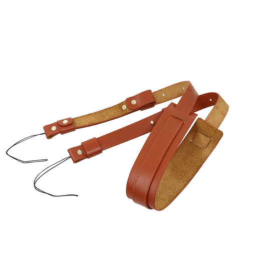 Cowhide Leather Camera Shoulder Hanging Neck Winding Strap by buy2fix