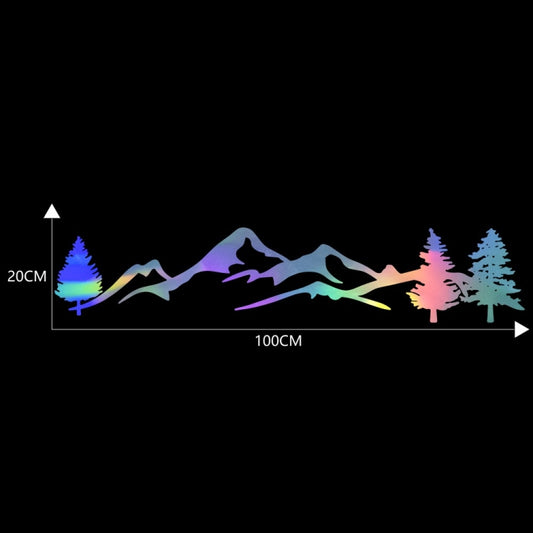 2 PCS D-791 Mountain Forest Car Sticker SUV Off-Road Vehicle Body Sticker Rear Windshield Car Sticker (Colour) by buy2fix