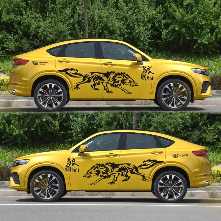 D-70 Wolf Totem Car Stickers Car Personality Modified Car Stickers(Black) by buy2fix