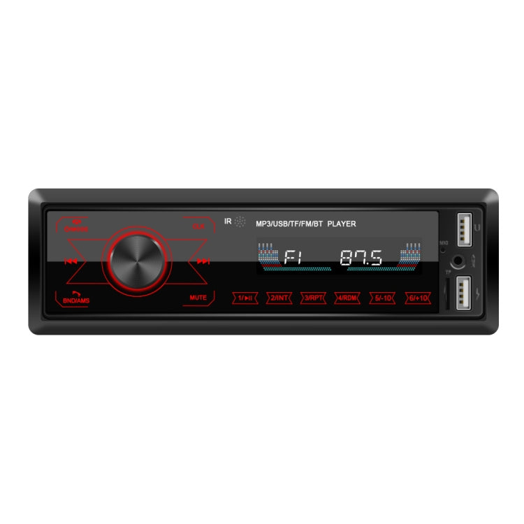 A2818 Car Bluetooth Speakerphone Car MP3 Player Function Touch Double U Disk Colorful Lights Radio, Specification: Standard+8G Memory Card - Car MP3 & MP4 & MP5 by buy2fix | Online Shopping UK | buy2fix