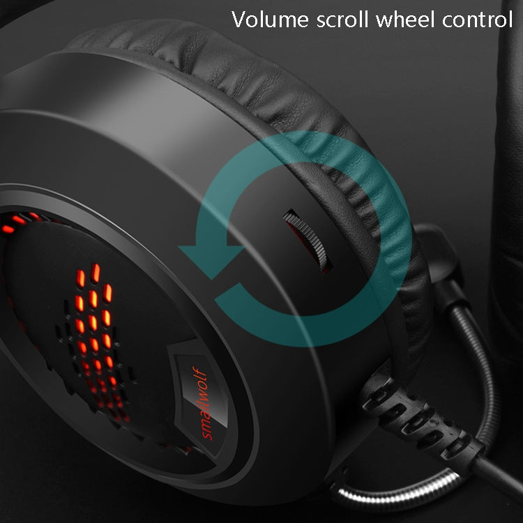Smailwolf AK3 Headset Game Headphones Wired Luminous Desktop Computer Headset, Style: 3.5mm Double Plug by buy2fix