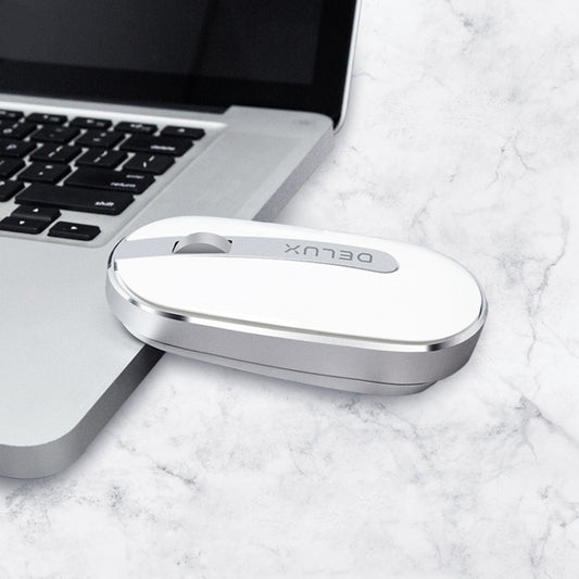 DELUX M326 4 Keys Wireless Silent Mouse Portable Laptop Mouse by DELUX
