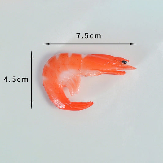 3 PCS Simulation Shrimp Camera Props Children Play House Toys(Big Red Shrimp) - Food Props by buy2fix | Online Shopping UK | buy2fix