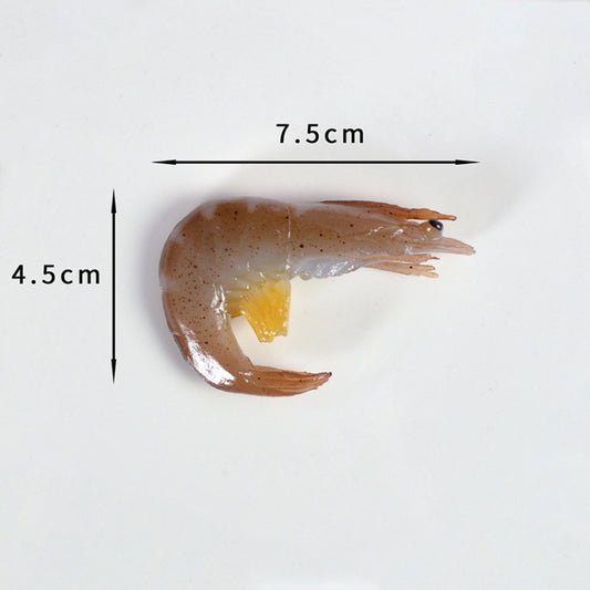 3 PCS Simulation Shrimp Camera Props Children Play House Toys(Big Green Shrimp) - Food Props by buy2fix | Online Shopping UK | buy2fix