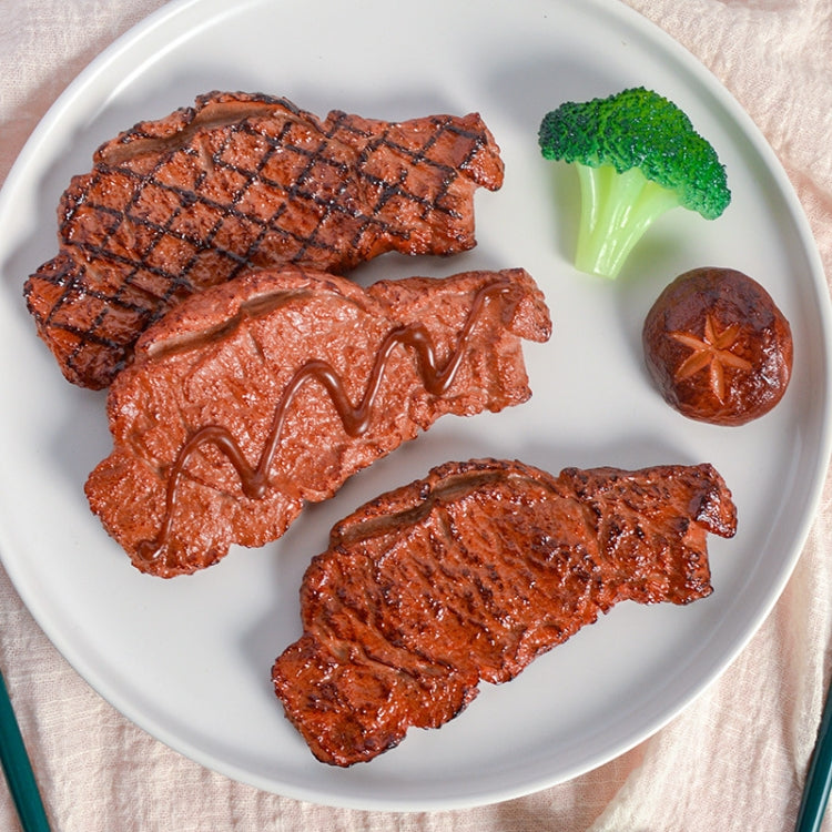 Brushed Steak Simulation Food Model Photo Photography Props - Food Props by buy2fix | Online Shopping UK | buy2fix