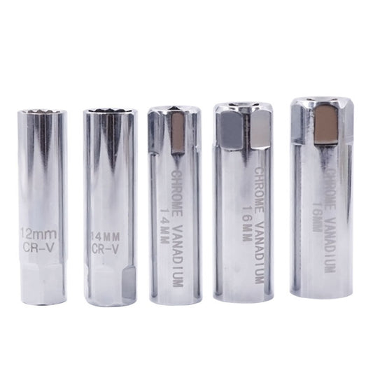 Car Spark Plug Sleeve Wrench Thin Flames Disassembly Tool, Specification: 14mm (Magnetic) by buy2fix