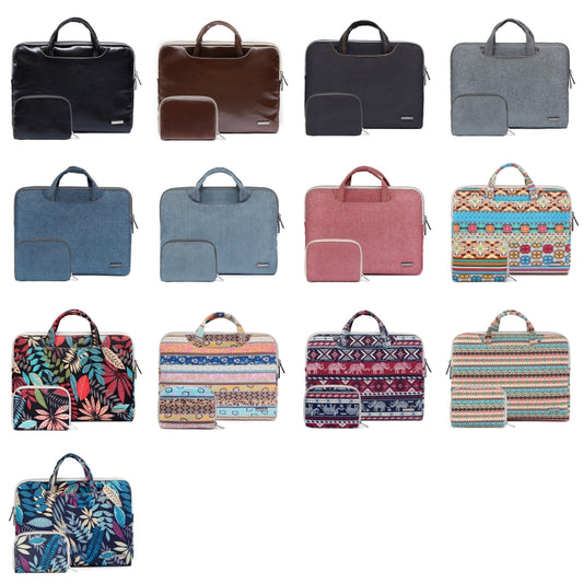 LiSEN LS-116 Simple Laptop Bag Business Laptop Liner Bag, Size: 13.3 inch(PU Brown) by LiSEN