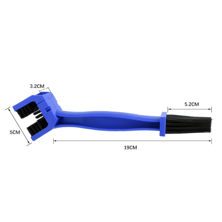 5 PCS BG-7168 Bicycle And Motorcycle Cleaning Brush Three-Sided Chain Brush, Colour: Blue - Others by buy2fix | Online Shopping UK | buy2fix