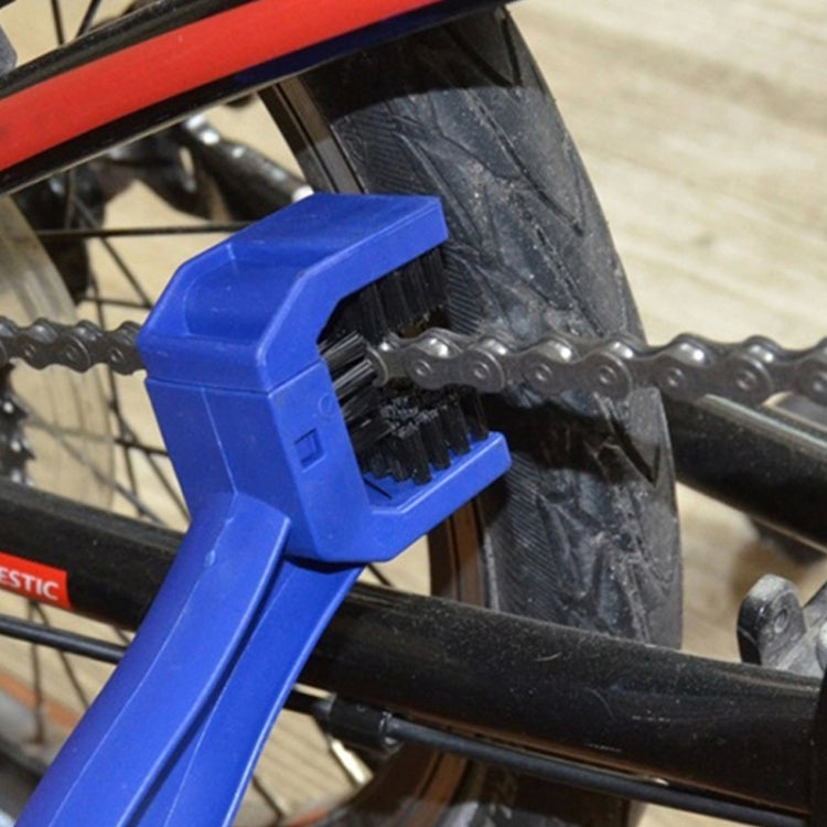 5 PCS BG-7168 Bicycle And Motorcycle Cleaning Brush Three-Sided Chain Brush, Colour: Blue by buy2fix
