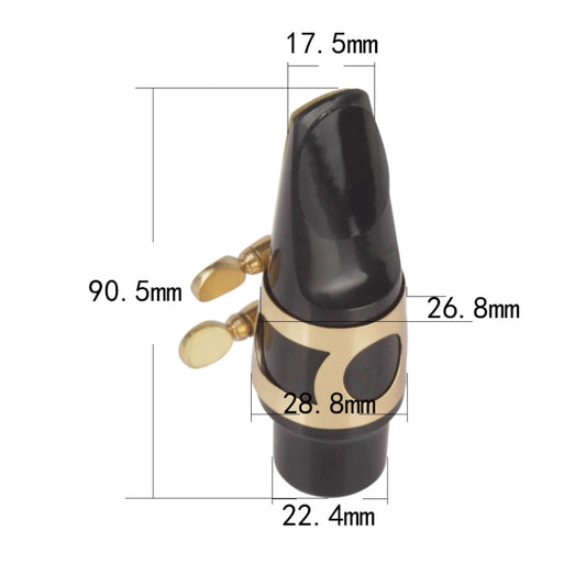 Saxophone Mouthpiece + Hat Clip Wind Instrument Accessories, Specification: Alto by buy2fix