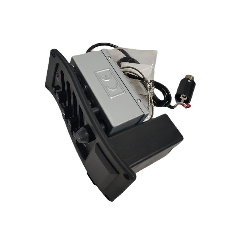 EQ-7545R Guitar Four-Band Equalizer EQ Wooden Guitar Modified Pickup Instrument Accessories(Black) - Guitar Tuner Accessories by buy2fix | Online Shopping UK | buy2fix