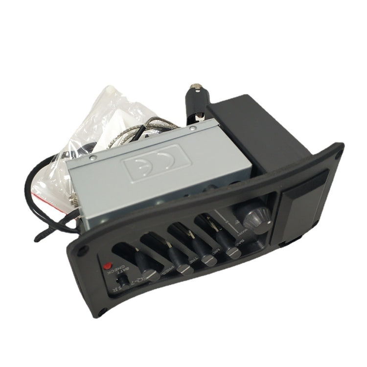 EQ-7545R Guitar Four-Band Equalizer EQ Wooden Guitar Modified Pickup Instrument Accessories(Black) - Guitar Tuner Accessories by buy2fix | Online Shopping UK | buy2fix